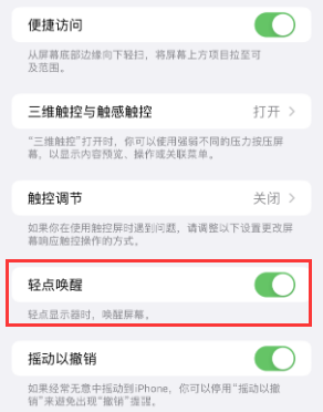 蓟州苹果授权维修站分享iPhone轻点无法唤醒怎么办