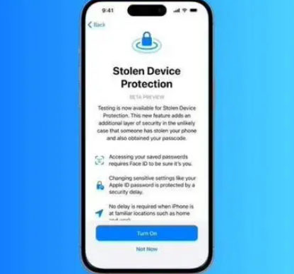 蓟州苹果授权维修店分享被盗设备保护功能开启方法 