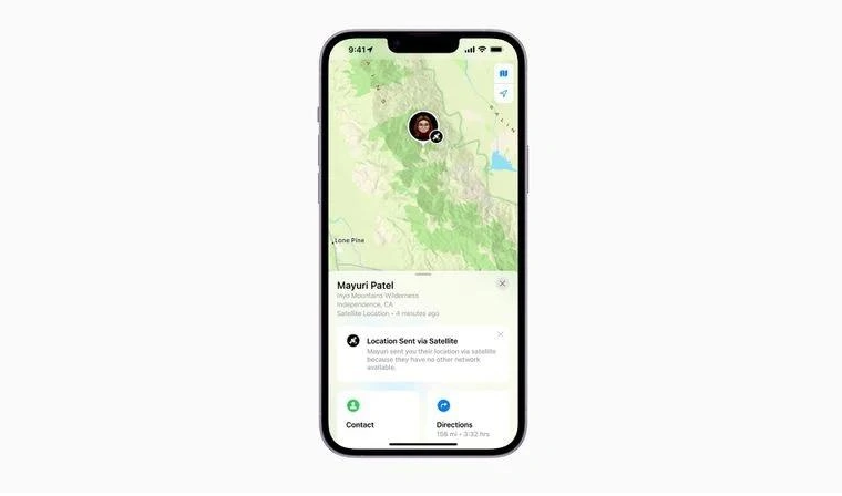 蓟州苹果14维修分享iPhone14系列中 FindMy功能通过卫星分享位置方法教程 