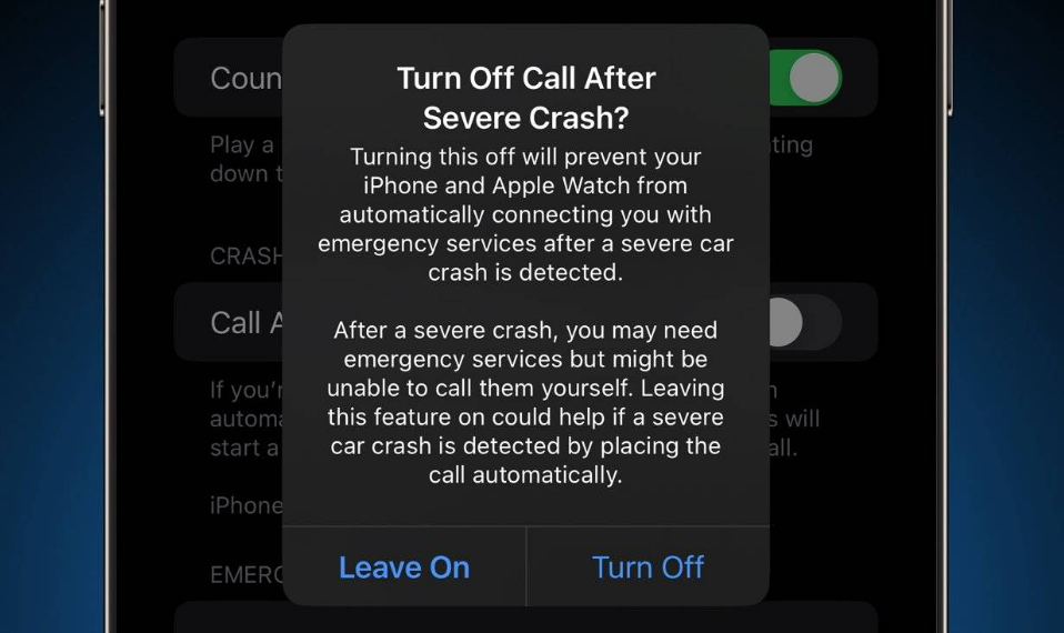 蓟州苹果14维修分享 iPhone 14 和 Apple Watch 上关闭崩溃检测 