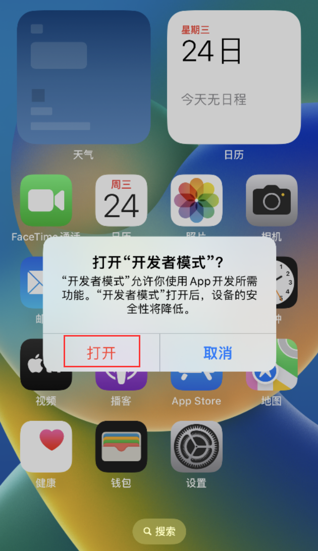 蓟州苹果手机维修分享如何打开开发者模式 