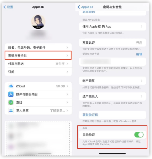 蓟州苹果手机维修分享iOS 16 自动验证功能开启方法 