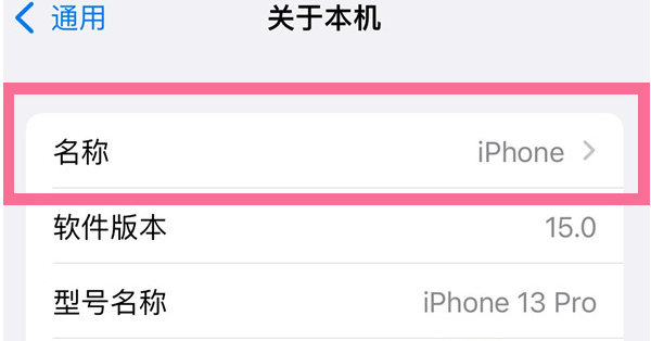 蓟州苹果13维修分享iPhone 13热点名字设置教程 
